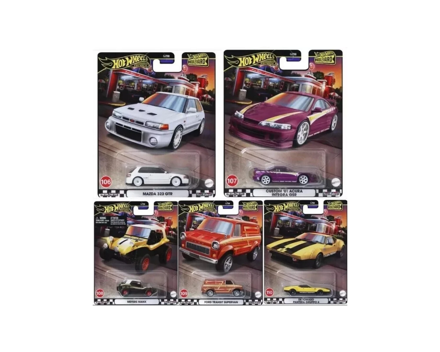 Hot Wheels Premium Boulevard 106-110