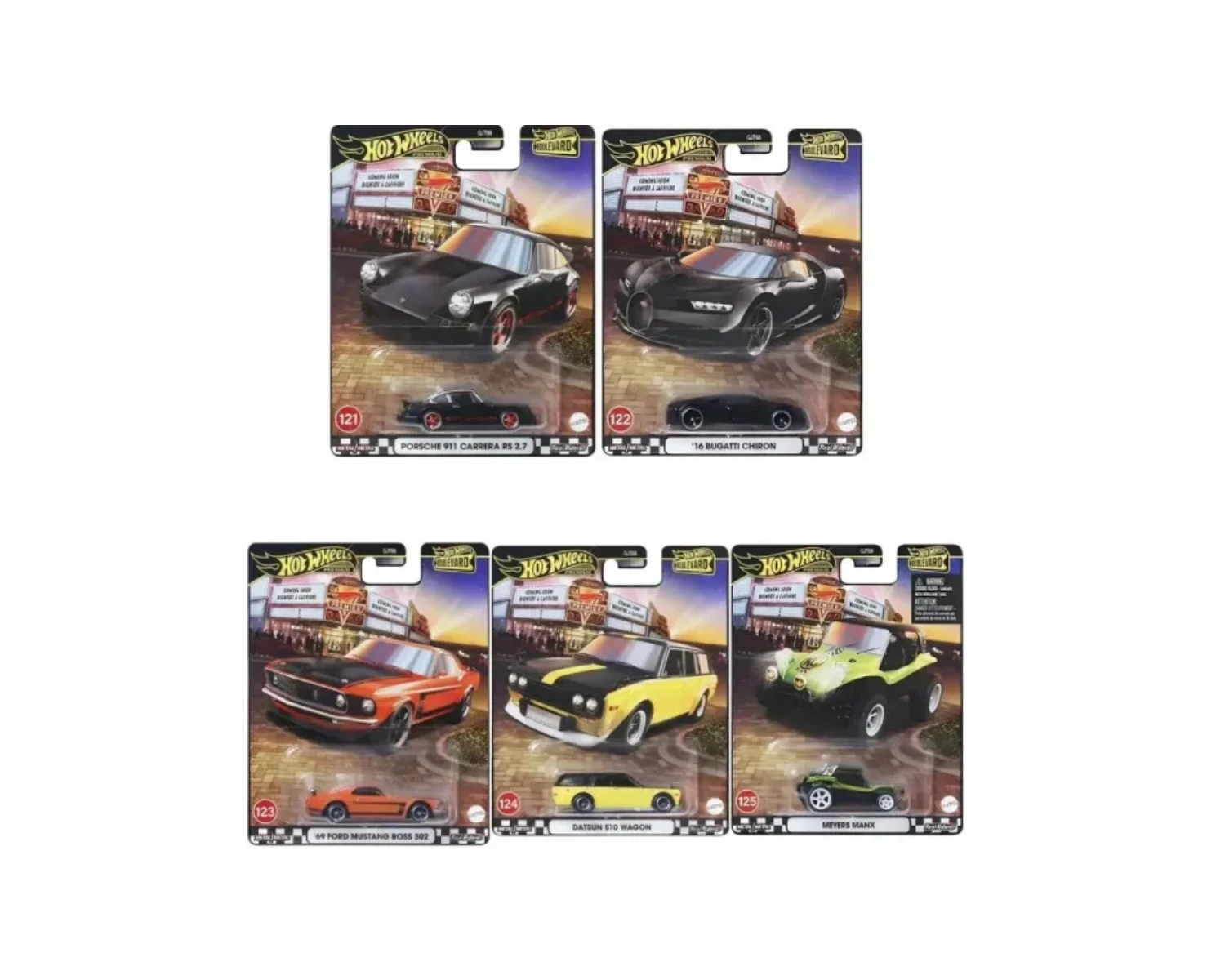 Hot Wheels Premium Boulevard (121-125)