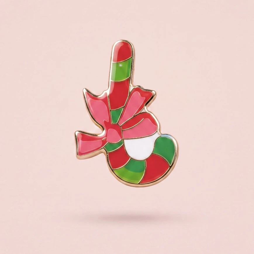 Baston Şeker (Candy Cane) Pin