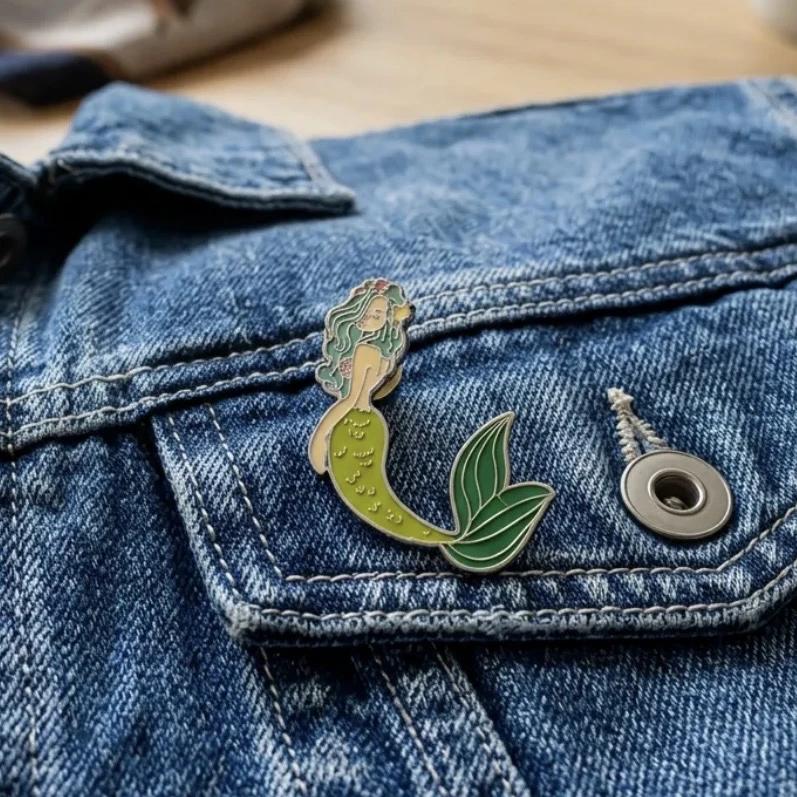 Deniz Kızı Figürü Pin
