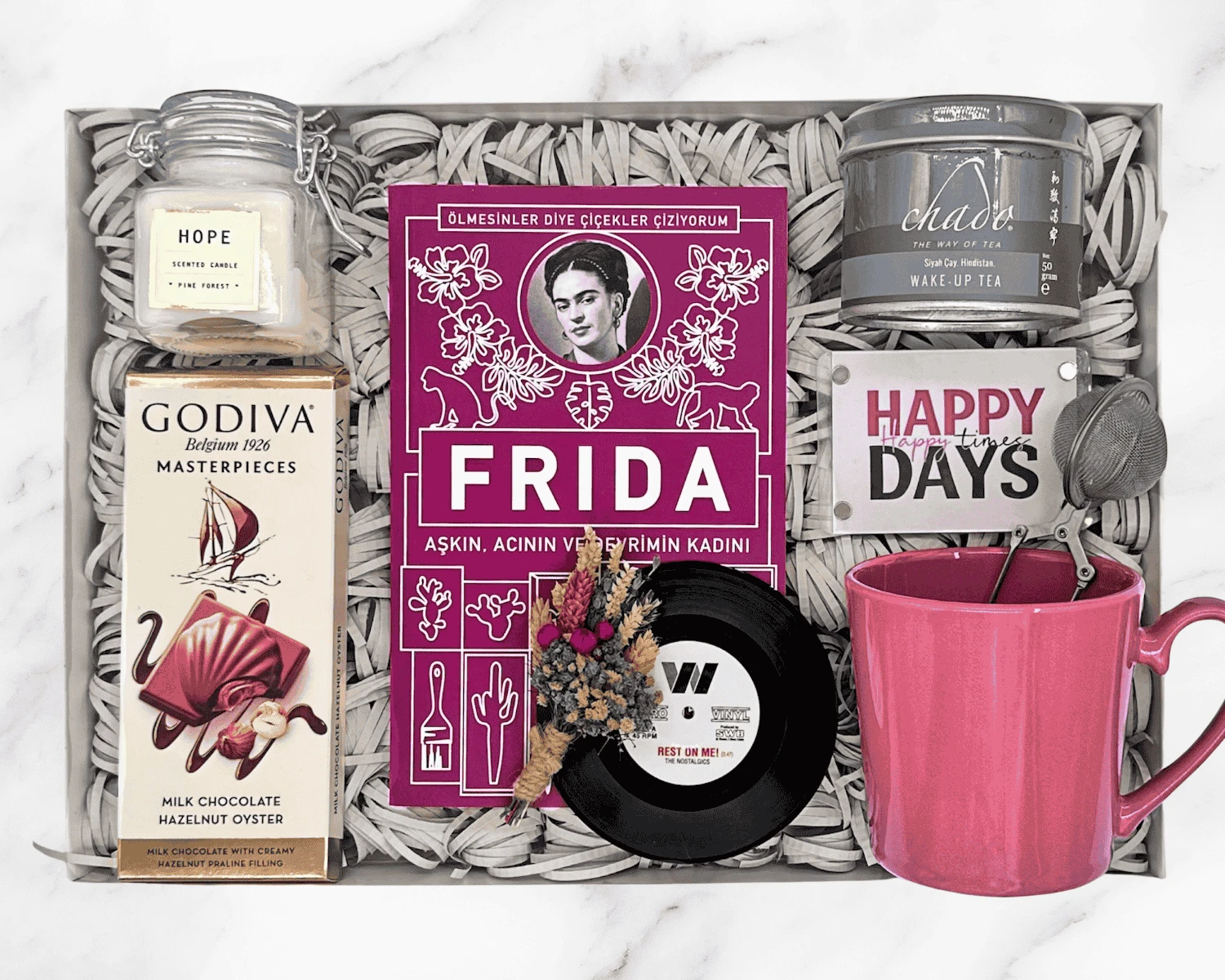 Frida Kahlo Sanat ve Keyif Konsept Hediye Kutusu