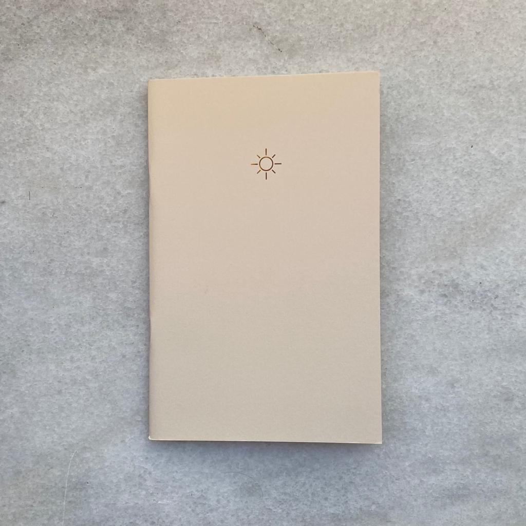 Güneş Desenli Sarı Soft Pastel Notebook