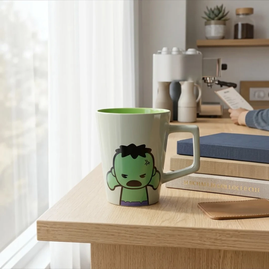 Hulk Figürlü Porselen Kupa 