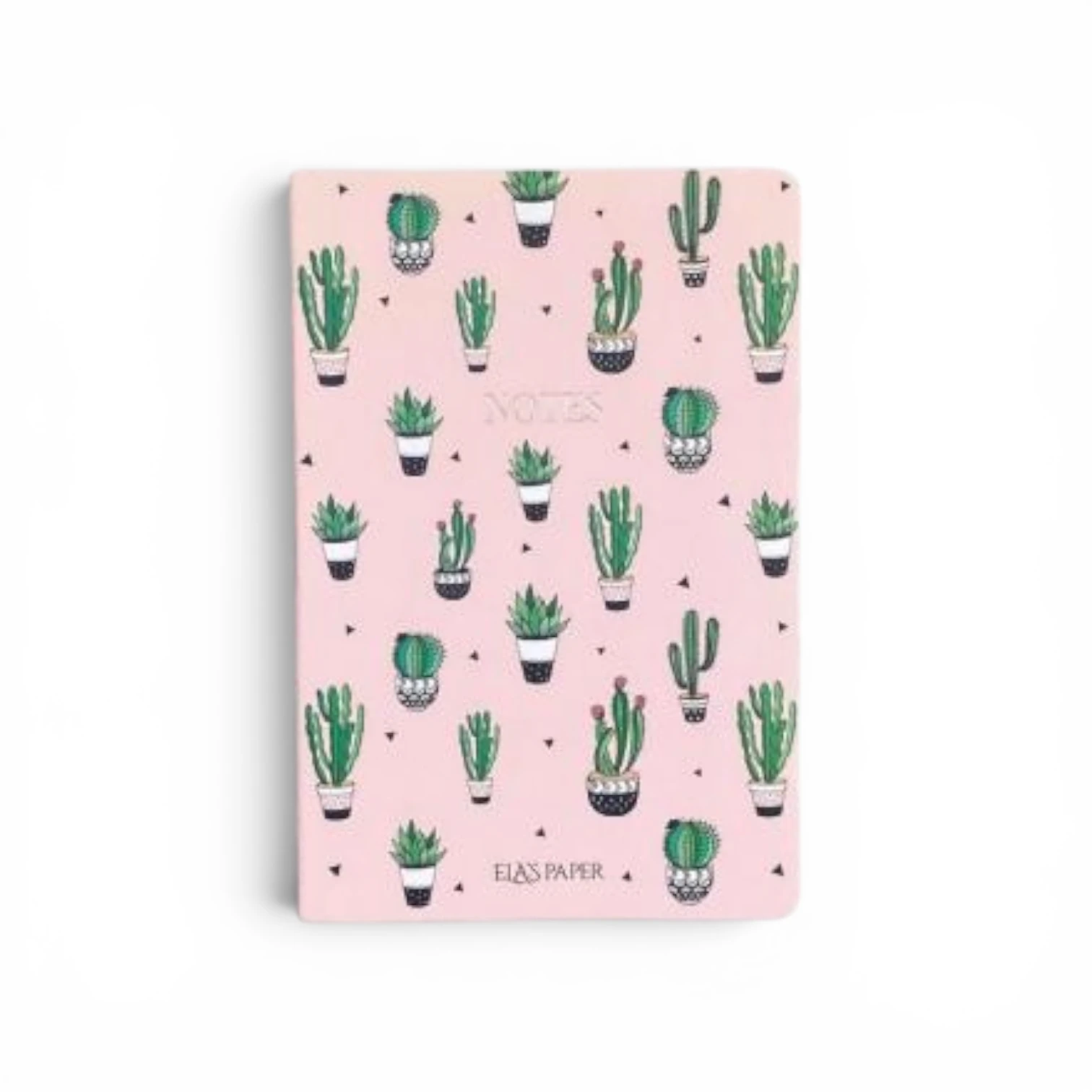 Kaktüs Desenli Pembe Defter | Ela’s Paper
