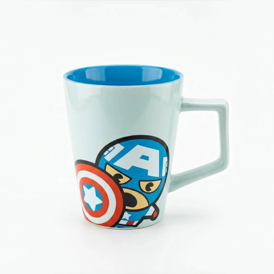 Captain America Kalkanlı Porselen Kupa 