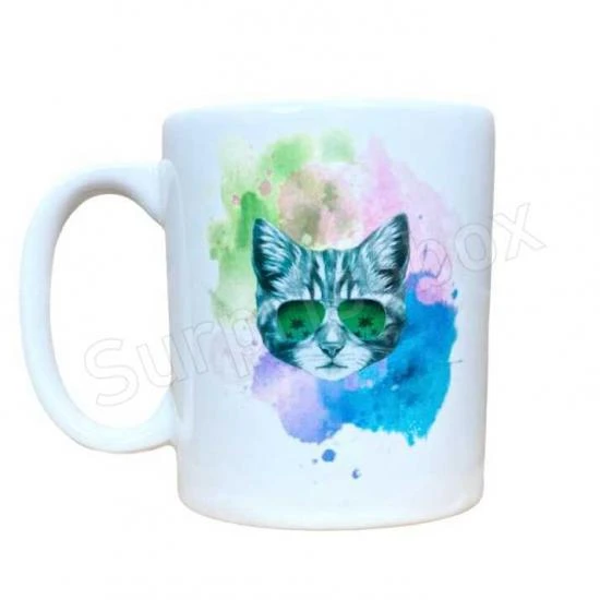Kedi Renkli Kupa