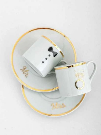 Mr. Mrs. Kahve Fincanı 2’li Set