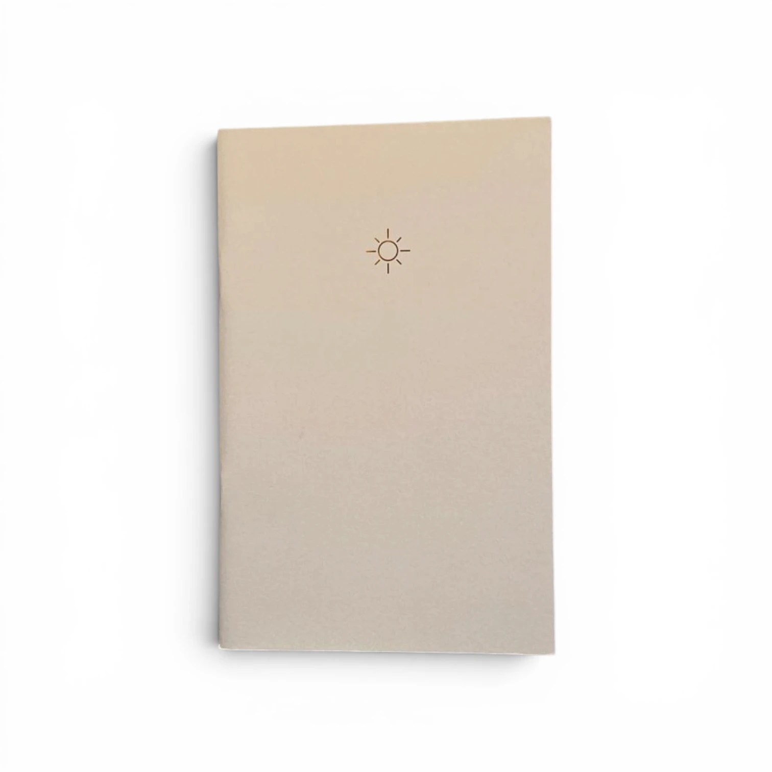 Güneş Desenli Sarı Soft Pastel Notebook