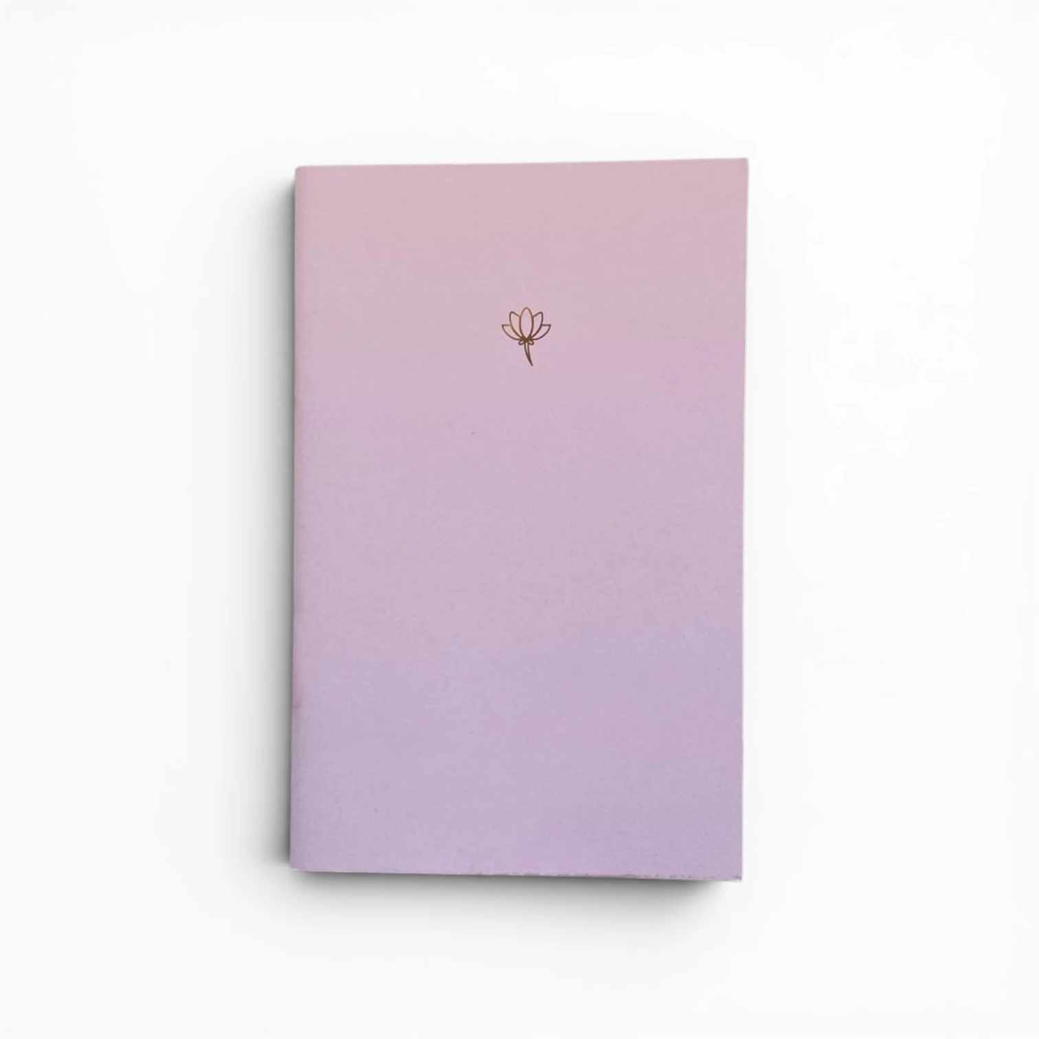 Lotus Çiçeği Desenli Pembe Soft Pastel Notebook