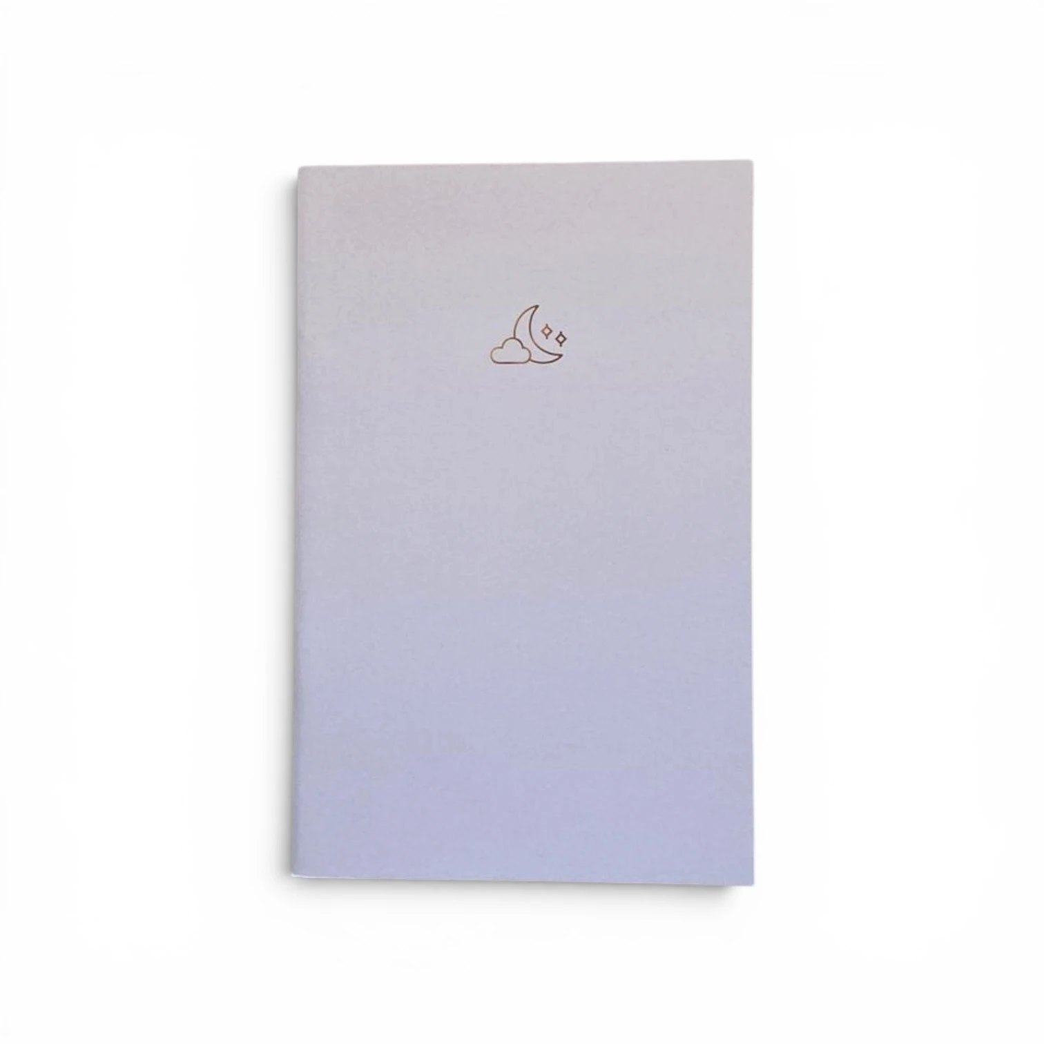 Ay Bulut Desenli Mavi Soft Pastel Notebook 