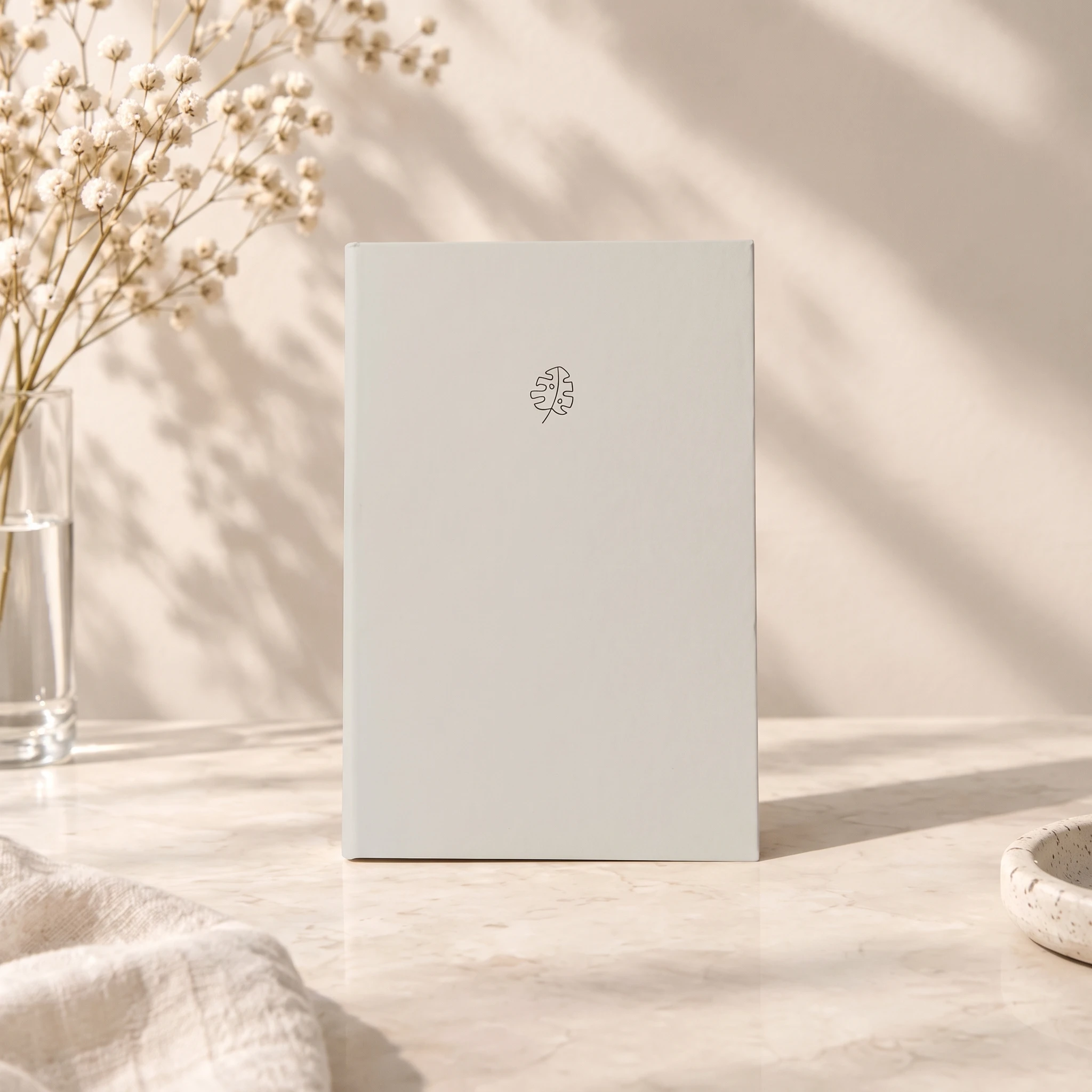 Yaprak Desenli Yeşil Soft Pastel Notebook