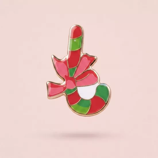 Baston Şeker (Candy Cane) Pin