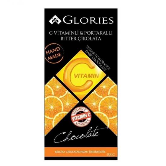 Glories | C Vitaminli & Portakallı Bitter Çikolata