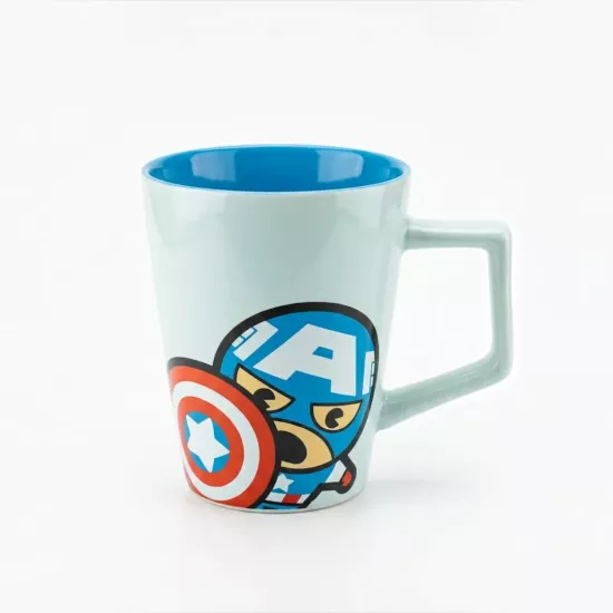 Captain America Kalkanlı Porselen Kupa (400 ml) Captain America Kalkanlı Porselen Kupa (400 ml)
