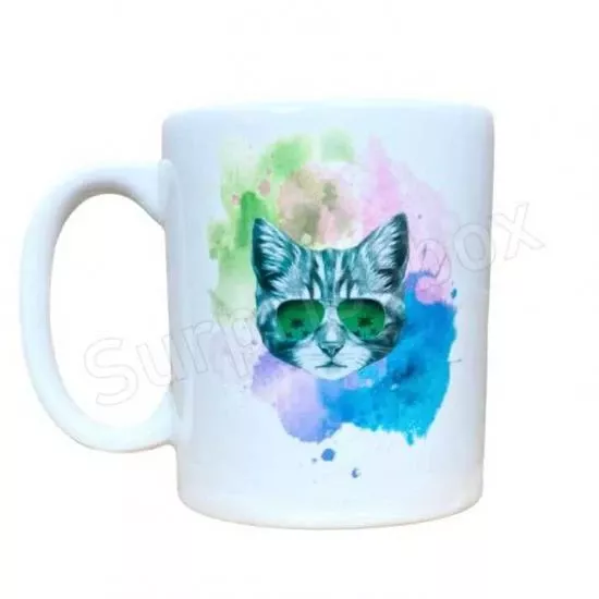 Kedi Renkli Kupa