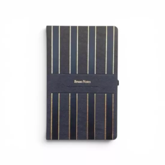 Sert Siyah Deri Kapaklı Defter