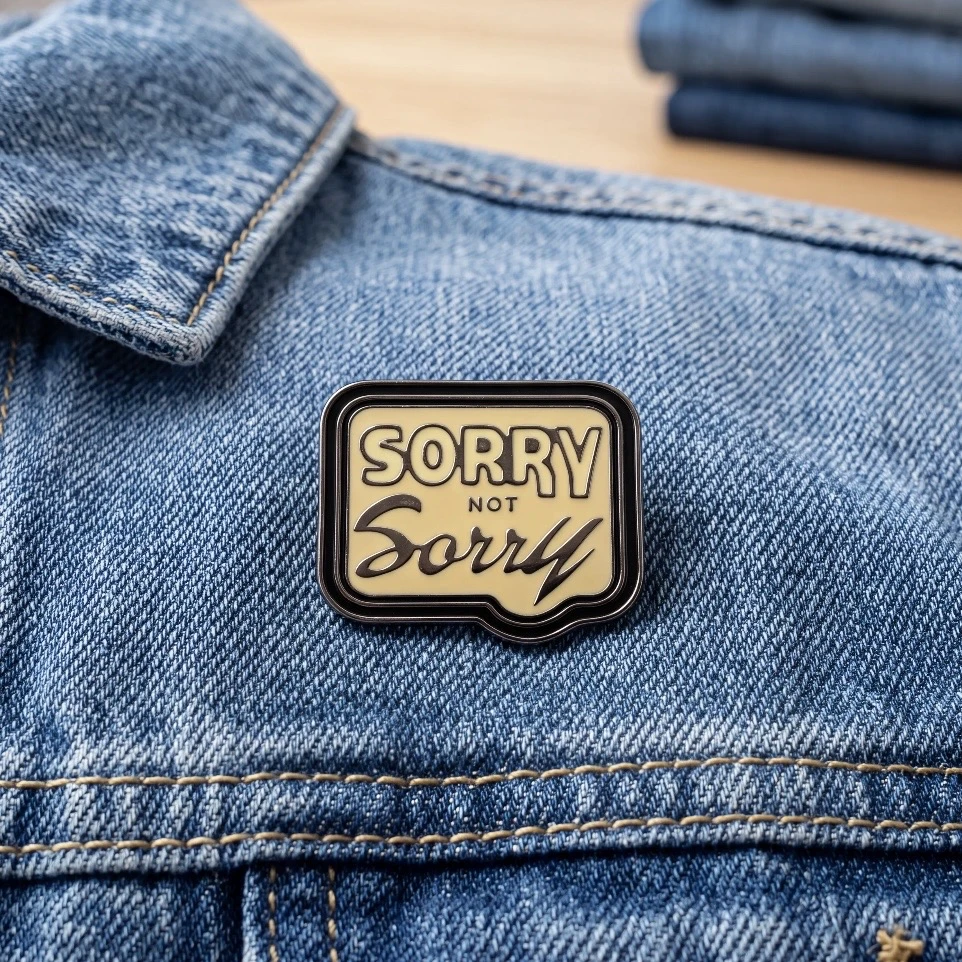 ’’Sorry Not Sorry’’ Yazılı Pin
