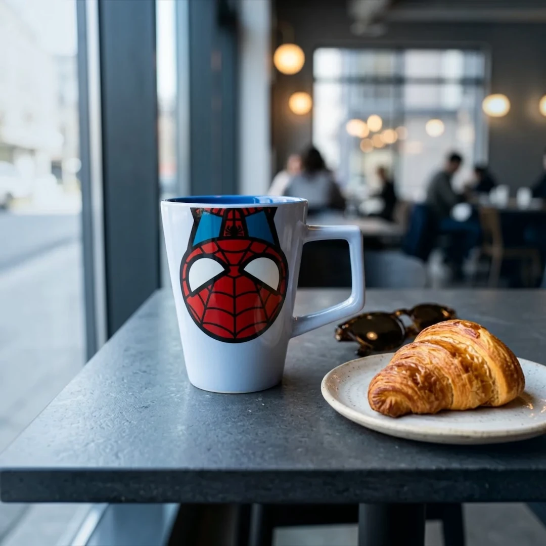 Spider-Man Maskeli Porselen Kupa 