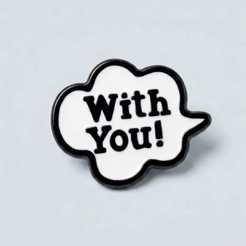 ’’With You!’’ Yazılı Bulut Pin