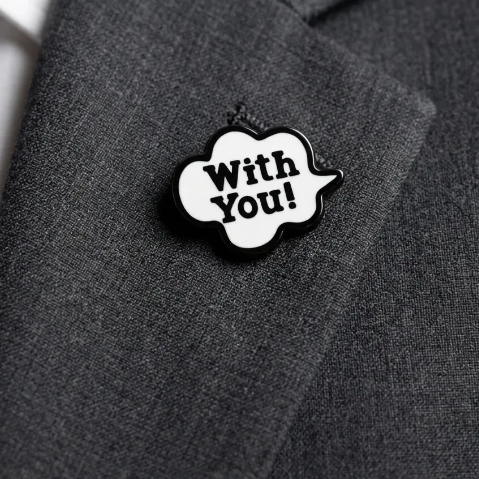 ’’With You!’’ Yazılı Bulut Pin