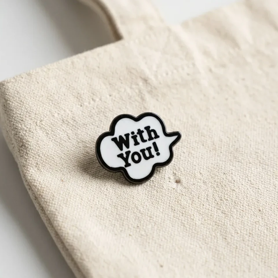 ’’With You!’’ Yazılı Bulut Pin