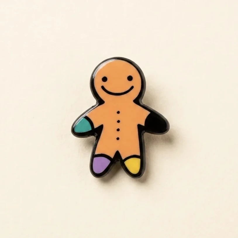 Zencefilli Kurabiye Adam Pin